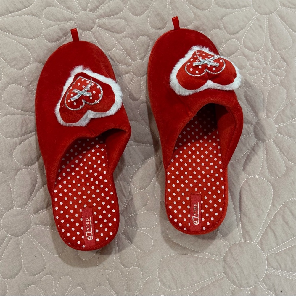 Red Heart Slippers